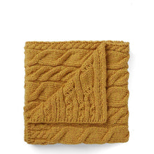 Load image into Gallery viewer, Baby Mustard Supersoft Aran Blanket

