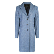 Load image into Gallery viewer, Blue Aisling Donegal Tweed Knee Coat
