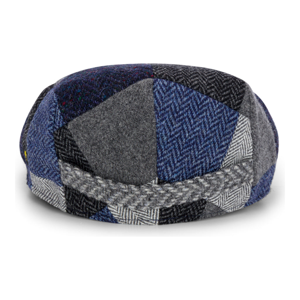 Blue Patchwork Dubliner Flat Cap