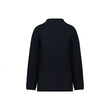Load image into Gallery viewer, Navy Ciara Funnel Neck Sweater
