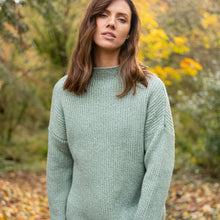 Load image into Gallery viewer, Sage Green Ciara Funnel Neck Sweater
