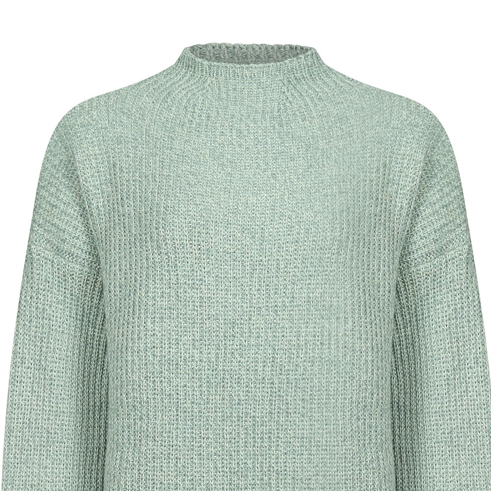 Sage Green Ciara Funnel Neck Sweater