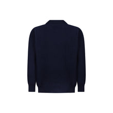 Load image into Gallery viewer, Navy Button Polo Sweater
