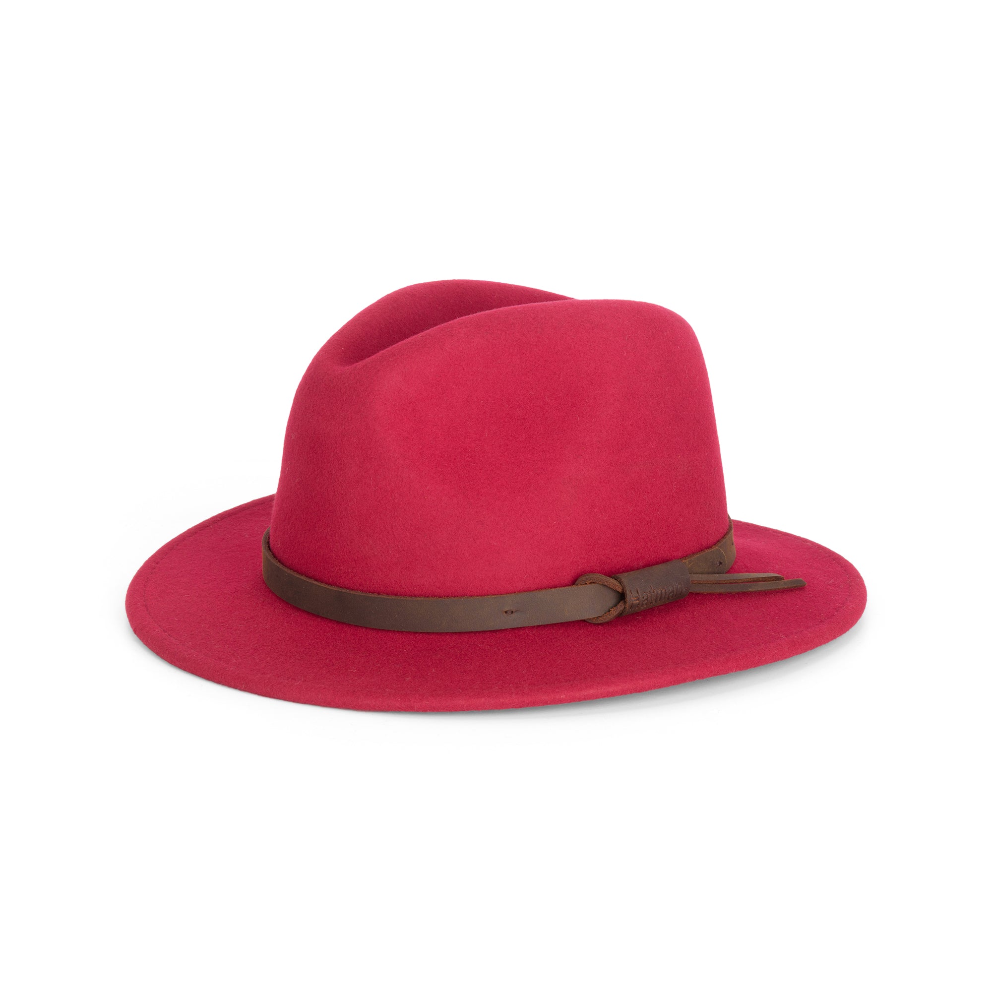 Triona Design Wool Felt Hat, Red