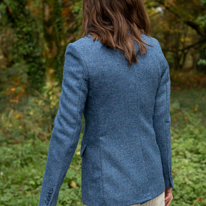 Blue Twill Fiadh Donegal Tweed Jacket