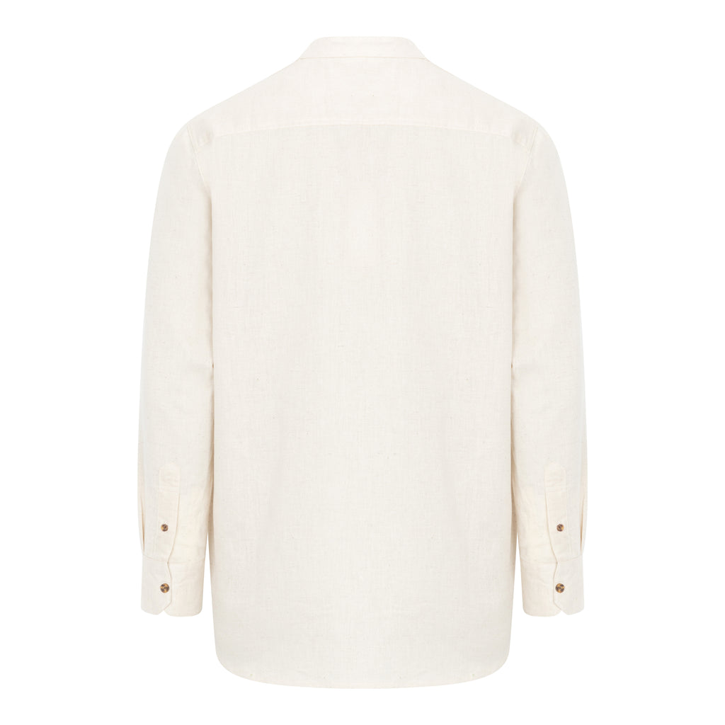 Grandfather-Linen-Shirt-Natural-Back