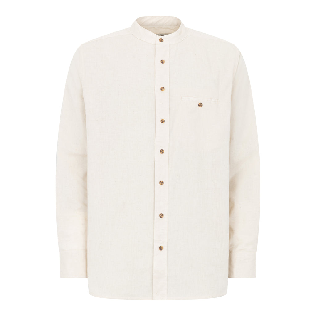 Grandfather-Linen-Shirt-Natural-Front