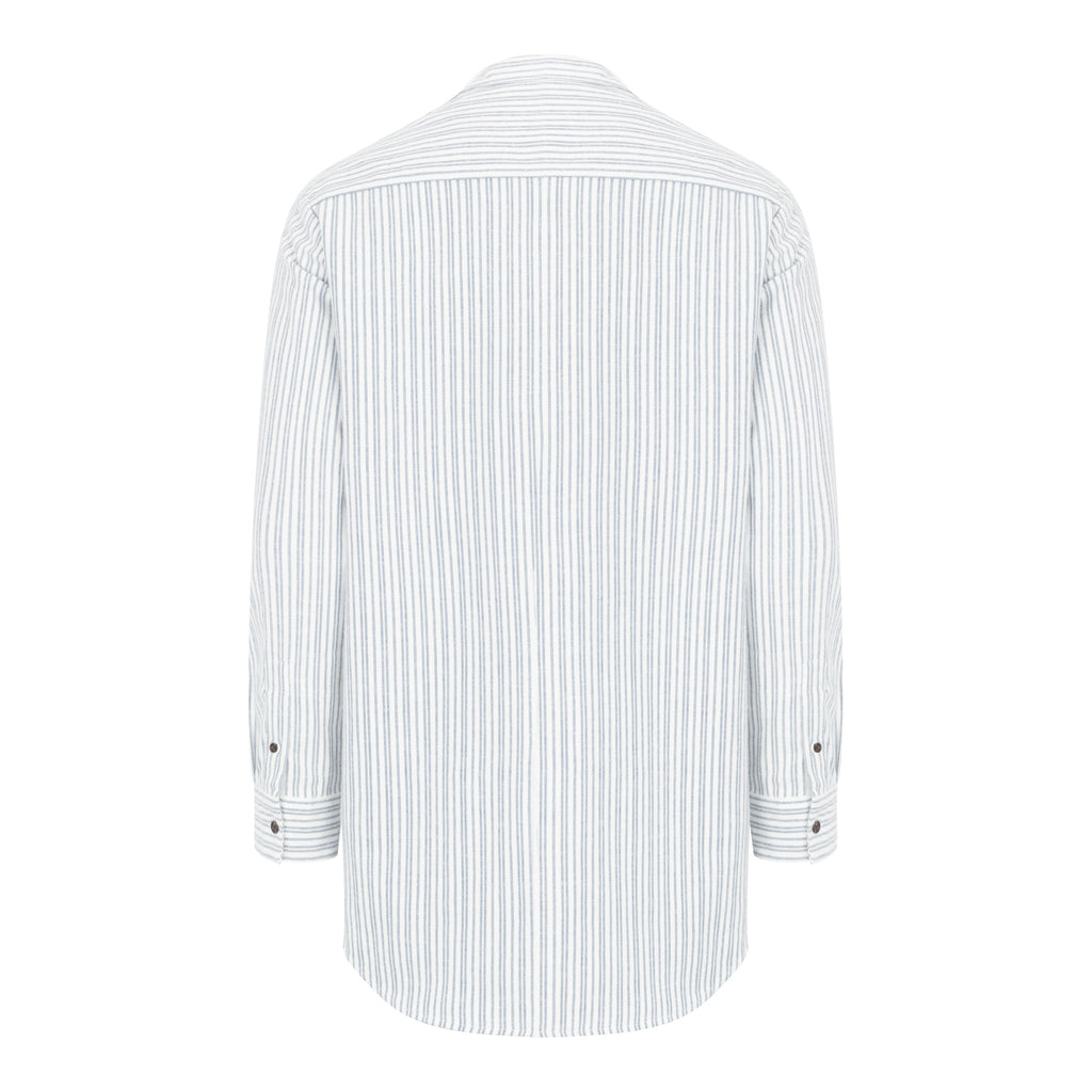 Grandfather-Shirt-Blue-Ivory-Back