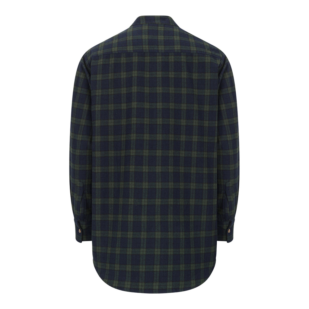 Grandfather-Shirt-Green-Navy-Check-Back