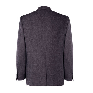 Charcoal & Navy Herringbone James Classic Gents Tweed Jacket
