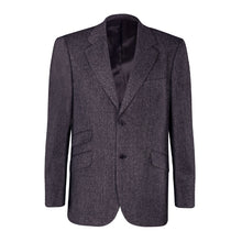 Load image into Gallery viewer, Charcoal &amp; Navy Herringbone James Classic Gents Tweed Jacket
