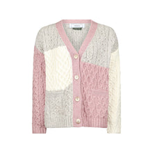 Load image into Gallery viewer, Pink Nuala Patchwork Aran Cardigan
