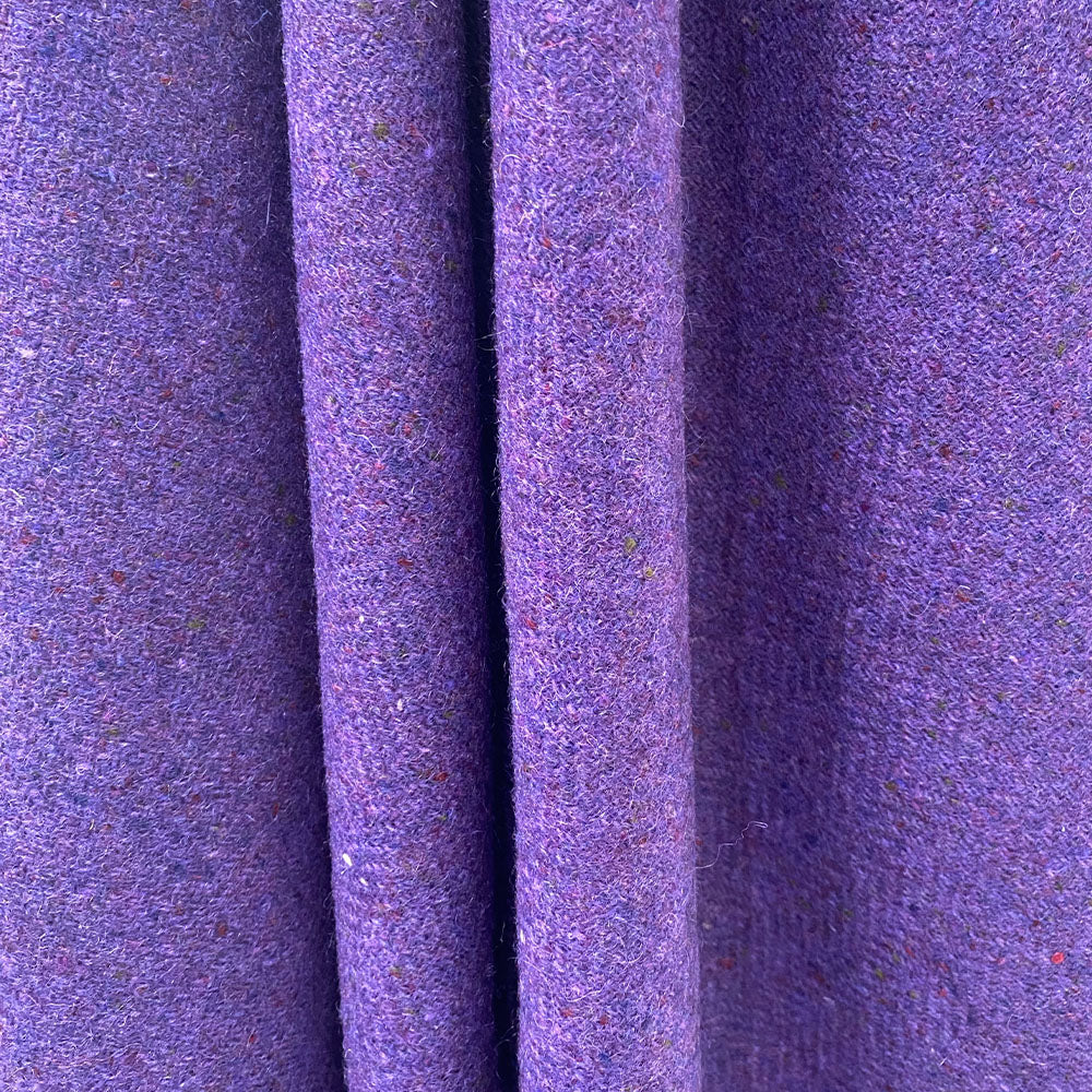 Purple Fleck Donegal Tweed Blanket