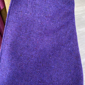 Purple Fleck Donegal Tweed Blanket
