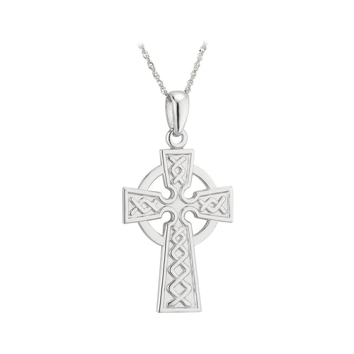 9K Gold Engraved Celtic Cross Pendant