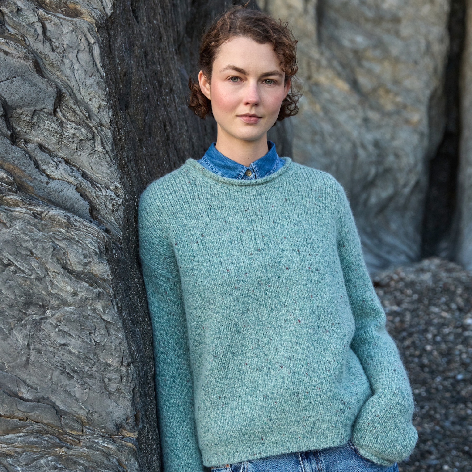 donegal sweater merino wool fair isle sweater
