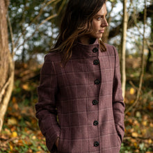 Load image into Gallery viewer, Sinead Mauve Thirsk Tweed Coat
