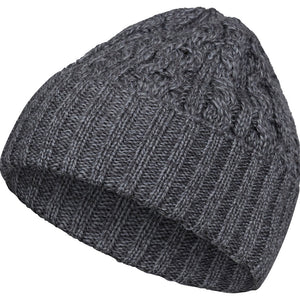 Steel Grey Fiadh Aran Wool Hat