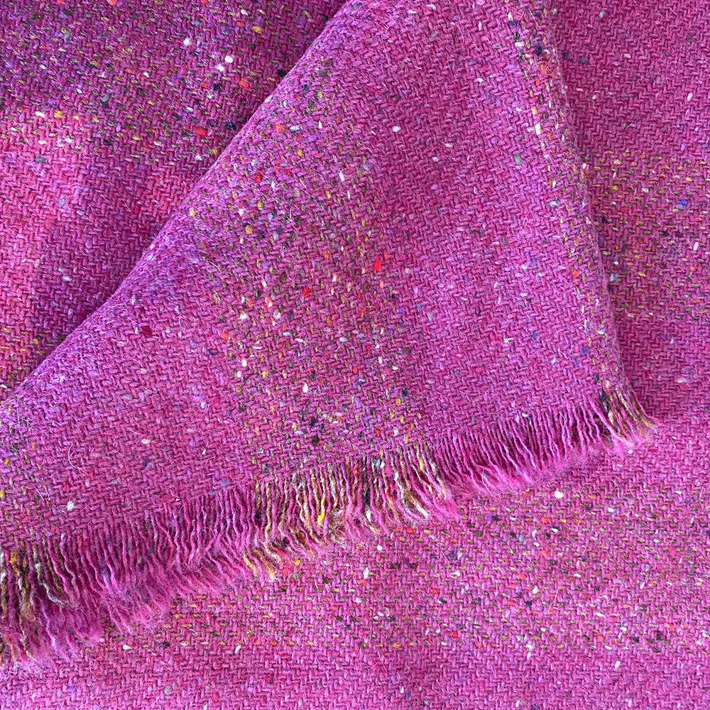Pink Fleck Donegal Tweed Blanket