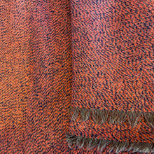 Load image into Gallery viewer, Orange Donegal Tweed Blanket
