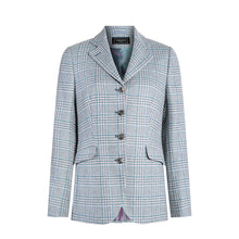 Load image into Gallery viewer, Teal Prince of Wales Fiadh Donegal Tweed Jacket

