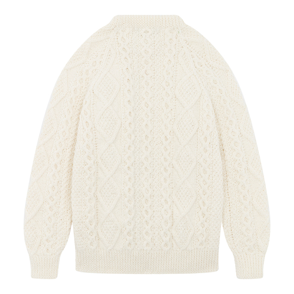Athena Natural Crew Aran Sweater