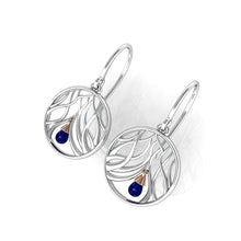 Load image into Gallery viewer, Sterling Silver Wishing Tree Earrings with Sapphire
