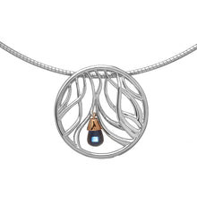 Load image into Gallery viewer, Sterling Silver Wishing Tree Necklace with Sapphire

