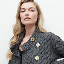 Load image into Gallery viewer, Supersoft Crossover Button Cardigan, Charcoal
