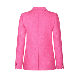 Pink Fiadh Donegal Tweed Jacket Back