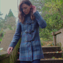 Load and play video in Gallery viewer, Blue Check Marie Duffle Coat
