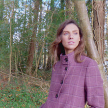 Load and play video in Gallery viewer, Sinead Mauve Thirsk Tweed Coat
