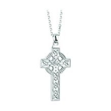 Load image into Gallery viewer, 14k White Gold Large Cross Pendant
