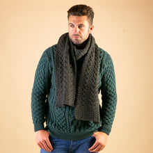 Load image into Gallery viewer, Graphite Cathal Aran Scarf
