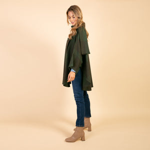 Forest Green Roisin Donegal Tweed Cape