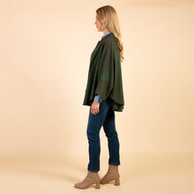 Load image into Gallery viewer, Forest Green Trisha Donegal Tweed Cape
