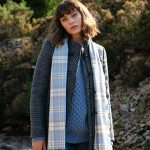 Load image into Gallery viewer, Navy Check Marie Duffle Coat
