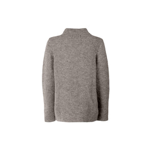 Smoke Alpaca Links Stitch Sweater