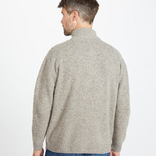 Load image into Gallery viewer, Oatmeal Lightweight Half Zip Sweater

