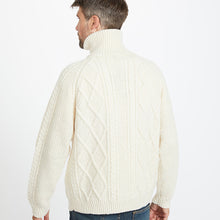 Load image into Gallery viewer, Natural Unisex Hand Knit Aran Cardigan
