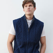 Load image into Gallery viewer, Navy Sleeveless Lined Vest
