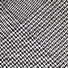 Load image into Gallery viewer, Black &amp; White Houndstooth Check Donegal Tweed Fabric Sample
