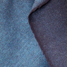 Load image into Gallery viewer, Navy &amp; Blue Twill Donegal Tweed Fabric
