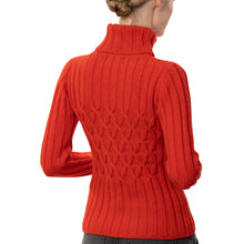 Load image into Gallery viewer, Ribbed Polo Neck Sweater, Red
