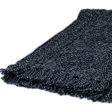 Load image into Gallery viewer, Charcoal Hand Knit Aran Scarf
