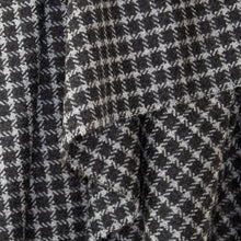 Load image into Gallery viewer, Charcoal Check Donegal Tweed Fabric Sample
