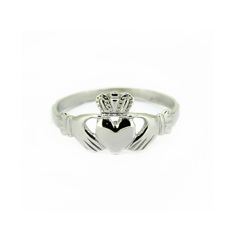 Claddagh Ring, White Gold