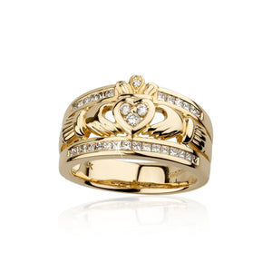 The Emigration Claddagh Ring, Yellow Gold