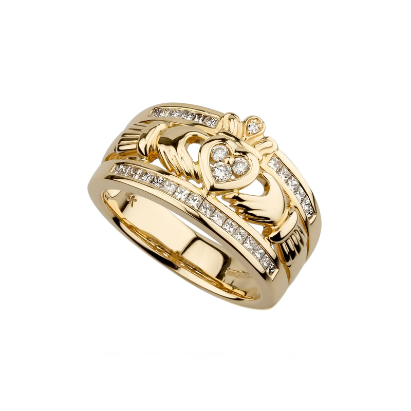 The Emigration Claddagh Ring, Yellow Gold