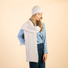 Load image into Gallery viewer, Silver Caitlin Aran Scarf
